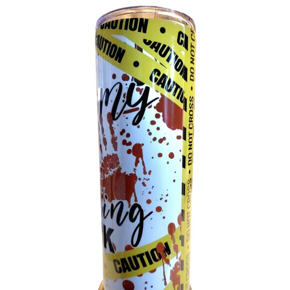 20 Oz True Crime Drink Tumbler - Picture 3 of 8